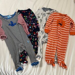 Bundle baby boy 4 pieces bodysuit and 3 pijamas